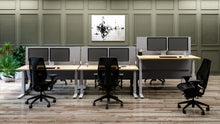 Load image into Gallery viewer, tCentric Hybrid with Upholstered Backrest and Seat Midnight Black