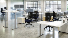 Load image into Gallery viewer, tCentric Hybrid with Upholstered Backrest and Seat Midnight Black