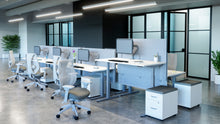 Load image into Gallery viewer, tCentric Hybrid with Upholstered Backrest and Seat Light Grey