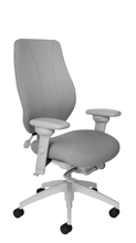 Load image into Gallery viewer, tCentric Hybrid with Upholstered Backrest and Seat, Syncho Glide Mechanism, Light Grey Frame, Open House Asteroid Upholstery