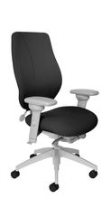 Load image into Gallery viewer, tCentric Hybrid with Upholstered Backrest and Seat, Syncho Glide Mechanism, Light Grey Frame, Open House Onyx Upholstery