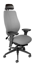 Load image into Gallery viewer, tCentric Hybrid with Upholstered Backrest and Seat Midnight Black