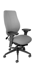 Load image into Gallery viewer, tCentric Hybrid with Upholstered Backrest and Seat Midnight Black