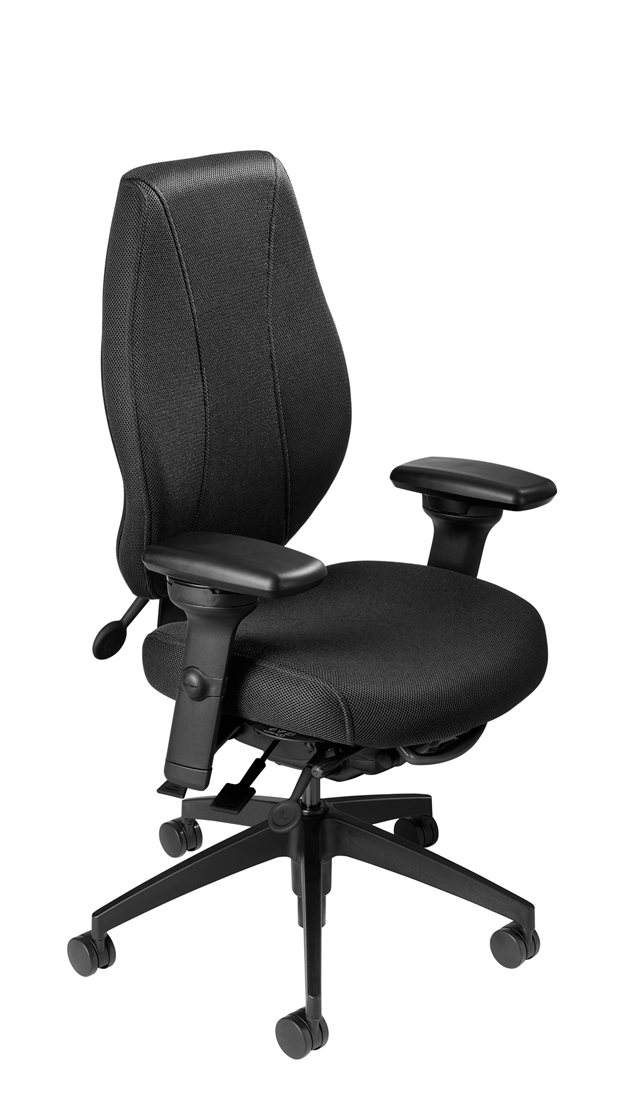 airCentric 2 with Multi Tilt Mechanism, Midnight Black Frame, AirKnit Black Upholstery