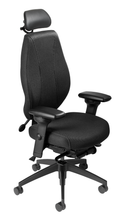 Load image into Gallery viewer, airCentric 2 with Synchro Glide Mechanism, Midnight Black Frame, AirKnit Black Upholstery
