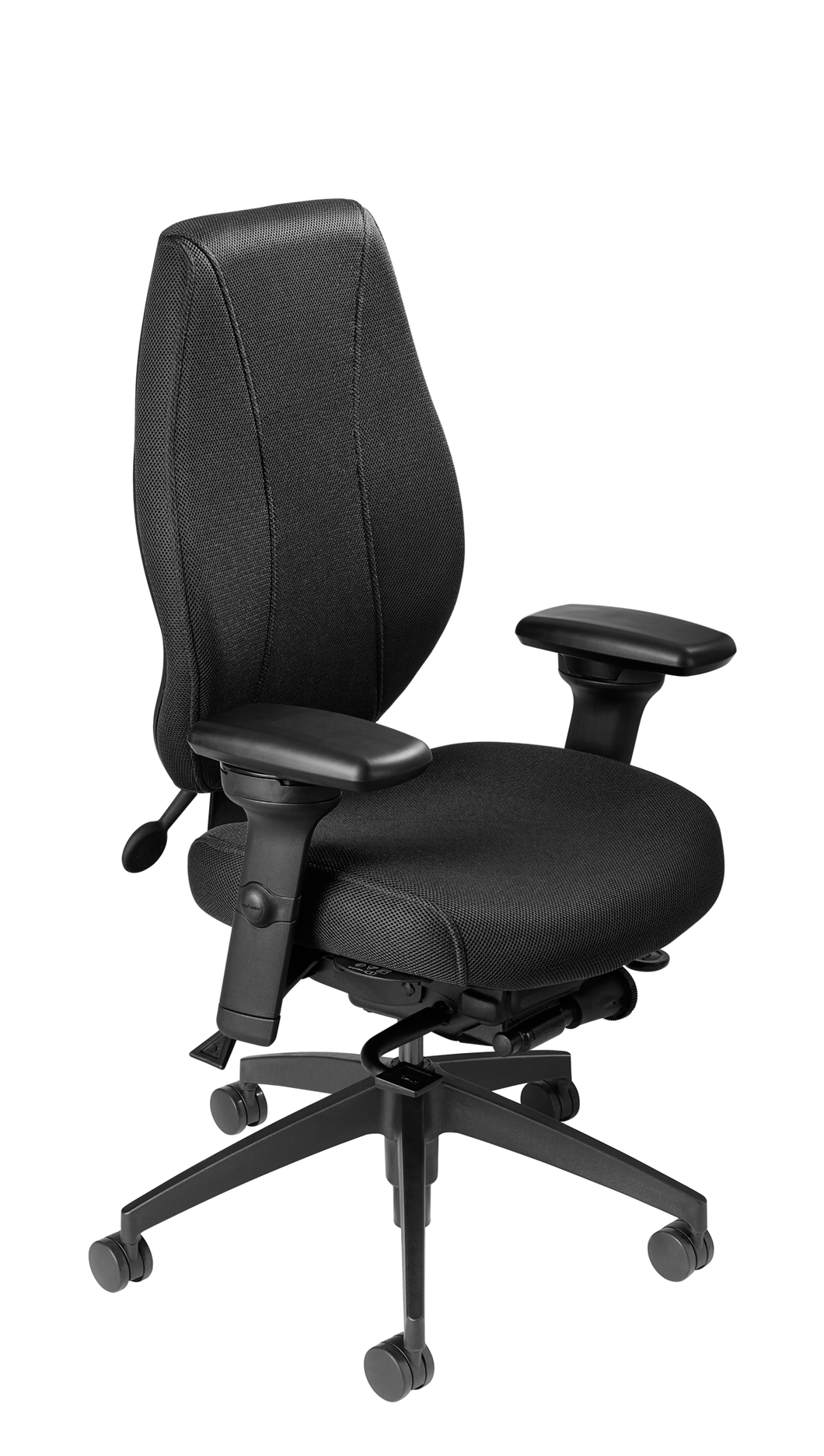 airCentric 2 with Synchro Glide Mechanism, Midnight Black Frame, AirKnit Black Upholstery