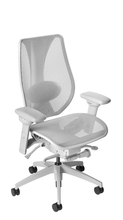 Load image into Gallery viewer, tCentric Hybrid with Mesh Backrest and Seat, Synchro Glide Mechanism, Light Grey Frame
