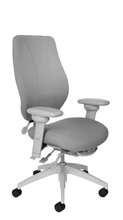 Load image into Gallery viewer, tCentric Hybrid with Upholstered Backrest and Seat, Multi Tilt Mechanism, Light Grey Frame, Open House Asteroid Upholstery
