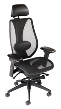 Load image into Gallery viewer, tCentric Hybrid with Mesh Backrest and Seat, Synchro Glide Mechanism, Midnight Black Frame
