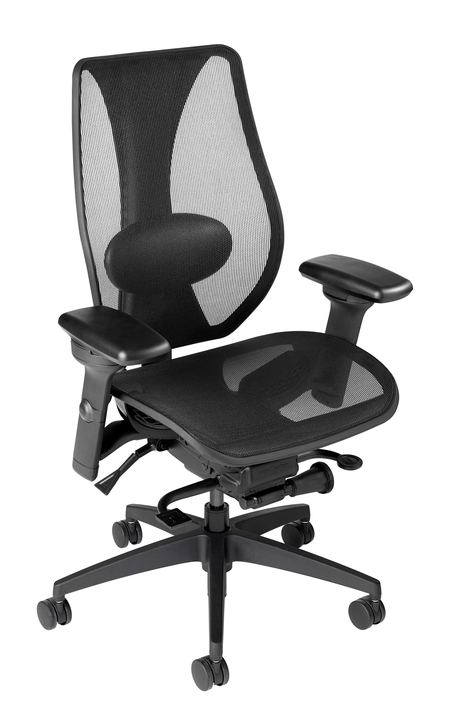 tCentric Hybrid Mesh Backrest & Seat, Black Frame