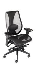 Load image into Gallery viewer, tCentric Hybrid with Mesh Backrest and Seat, Synchro Glide Mechanism, Midnight Black Frame
