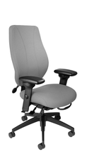 Load image into Gallery viewer, tCentric Hybrid with Upholstered Backrest and Seat Midnight Black
